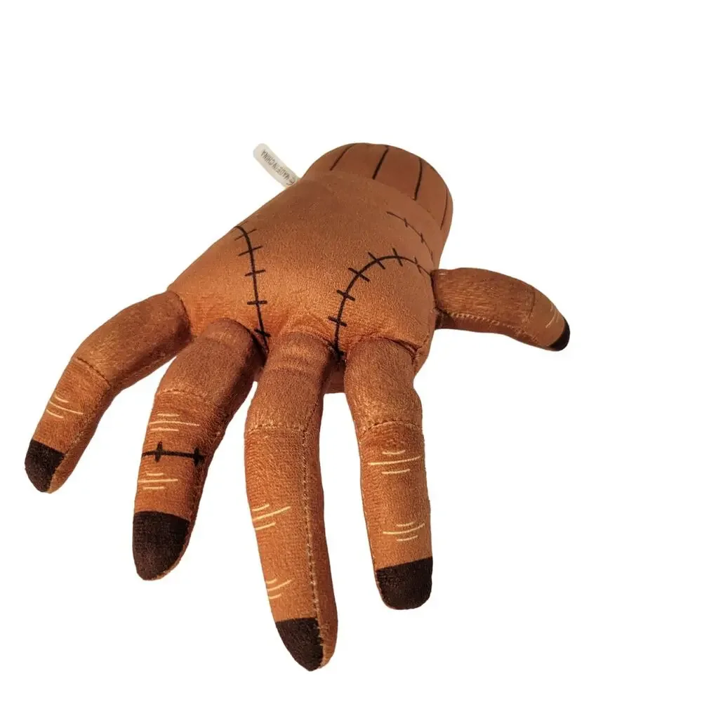 The Addams Family Thing Hand Plush Toy Brown with Stitches 9 Inch Halloween